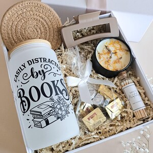 Book Lover Gift Box Birthday Gift for Bookish Friend Mug Custom Christmas Gift Box for Friend Book nerd Gift Basket Reader Gift Box for her image 6