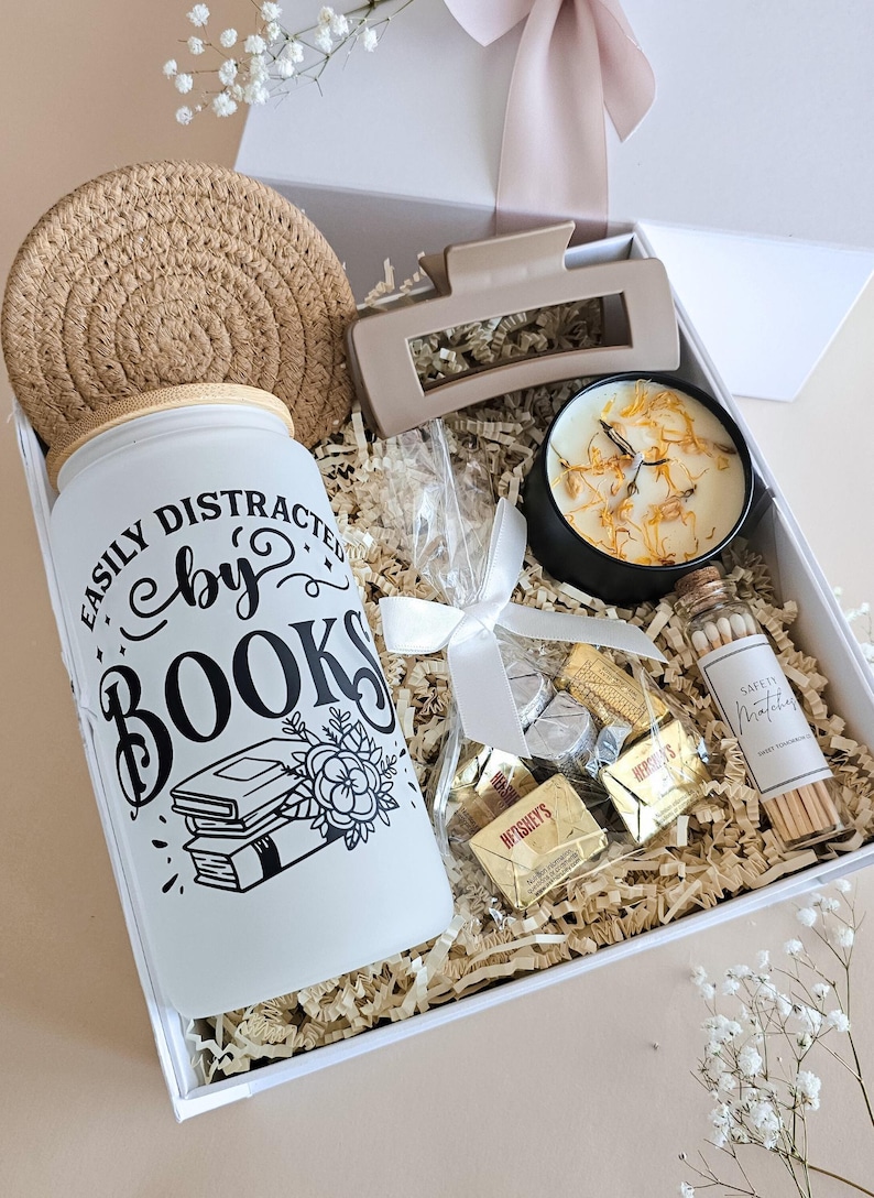 Book Lover Gift Box Birthday Gift for Bookish Friend Mug Custom Christmas Gift Box for Friend Book nerd Gift Basket Reader Gift Box for her image 6