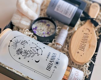 Zodiac Sign Gift Box for Woman Virgo Gift Idea Horoscope Birthday Gift for Her Zodiac Gift Basket Leo Present Best Friend Astrology Lover