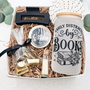 Book Lover Gift Box Birthday Gift for Bookish Friend Mug Custom Christmas Gift Box for Friend Book nerd Gift Basket Reader Gift Box for her image 9