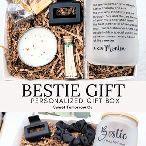 Best Friend Birthday Gift Box Custom Bestie Glass With Name Coffee Cup ...