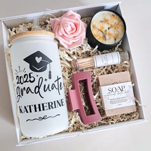 Graduation Gift College Graduate Gift Box Daughter High School Grad 2025 Class Happy Graduation Basket Candle Selfcare Gift Senior Student