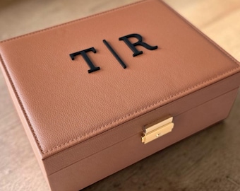 30th Birthday Gift For Her Personalized Monogram Jewelry Box for Women Customized Name Jewelry Organizer Best Friend Gift for Girlfriend