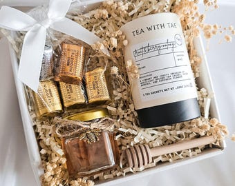 Thank You Gift Box Tea Honey Set Chocolate Thank You Preceptor Basket Appreciation Gift Teacher Back to School Gift Tea Lover Gift Set Honey