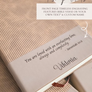 Personalized Bible Study Prayer Journal Christian Gift for Her Custom Name Devotional Notebook Faith Birthday Gift Friend Confirmation Book Bild 4