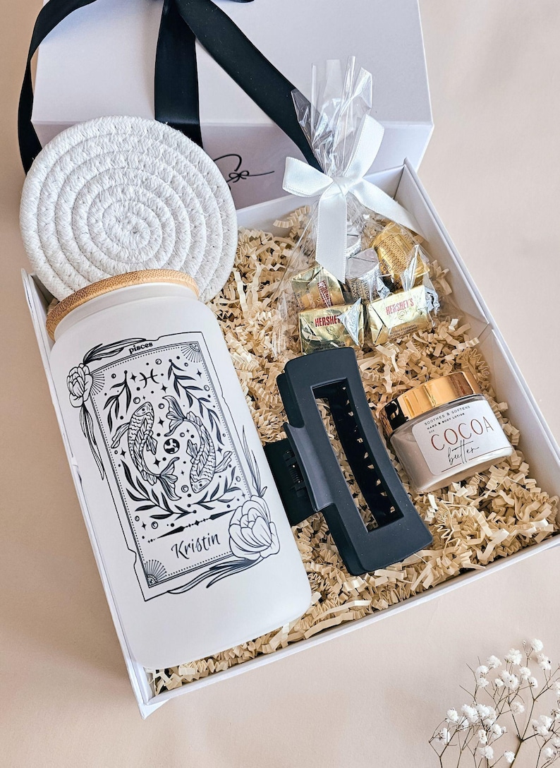Horoscope Gift Box Personalized Self-Care Package Birthday Present Scorpio Gift Set Virgo Gift Gemini Astrology Gift Libra Gift Celestial afbeelding 10