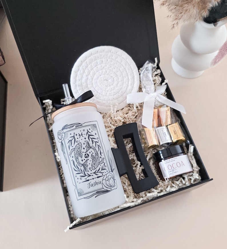 Horoscope Gift Box Personalized Self-Care Package Birthday Present Scorpio Gift Set Virgo Gift Gemini Astrology Gift Libra Gift Celestial afbeelding 3
