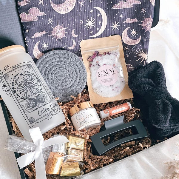 Horoscope Gift Box Personalized Self-Care Package Birthday Present Scorpio Gift Set Virgo Gift Gemini Astrology Gift Libra Gift Celestial