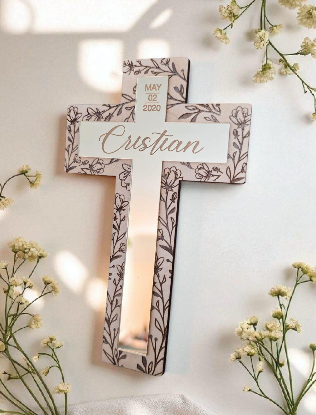 ENESCO This is The Day by Gregg Gift for Christening Cross
