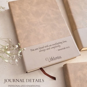 Personalized Bible Study Prayer Journal Christian Gift for Her Custom Name Devotional Notebook Faith Birthday Gift Friend Confirmation Book Bild 3