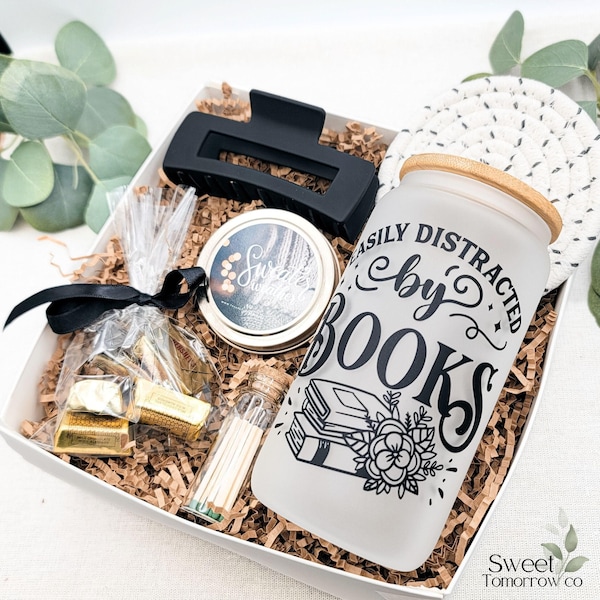Book Lover Gift Box Birthday Gift for Bookish Friend Mug Custom Christmas Gift Box for Friend Book nerd Gift Basket Reader Gift Box for her