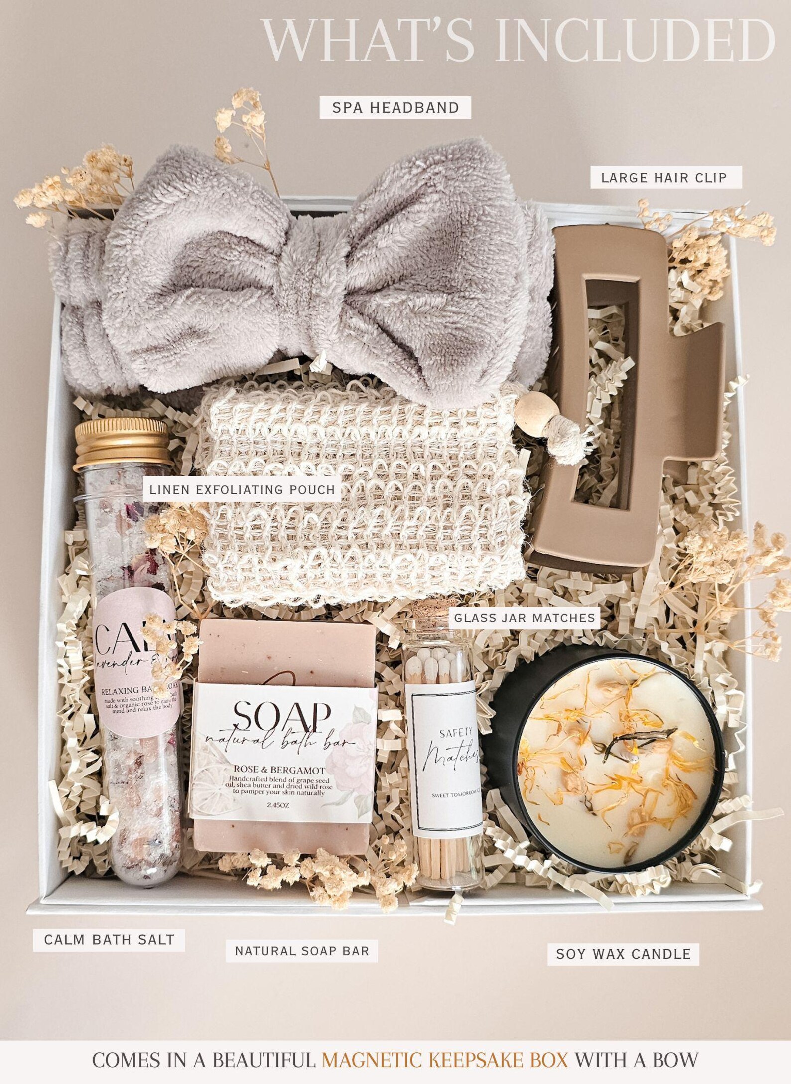 Self Care Gift Box Spa Gift Set for Women Birthday Basket Relaxation ...