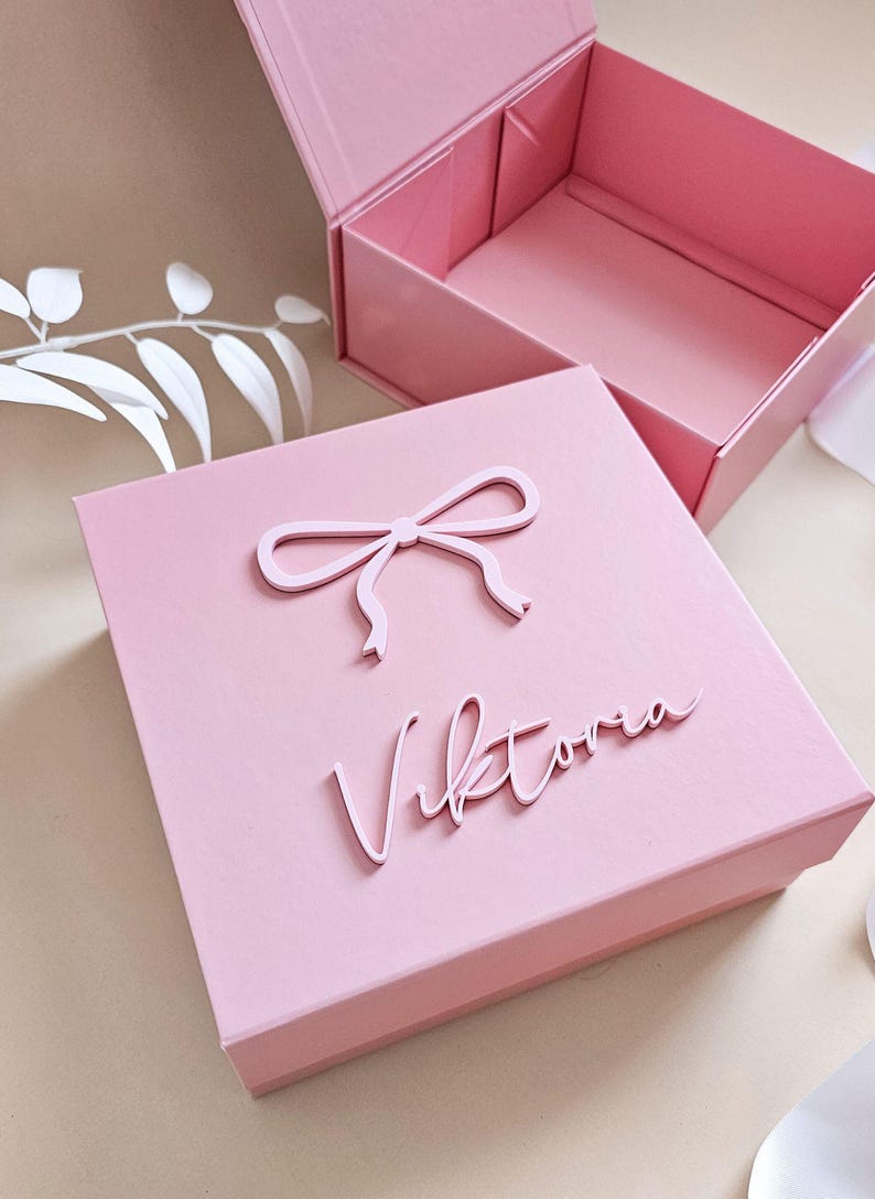 Custom Magnetic Box for Men Personalized Name Gift Luxury Box with Lid Groomsmen Proposal for Him Birthday Present Husband Empty Box Son image 11