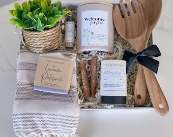 First Home Gift Basket For Couple Housewarming Gift New Home Basket First Time Home Buyer Present First Home Together Newlyweds Welcome Set