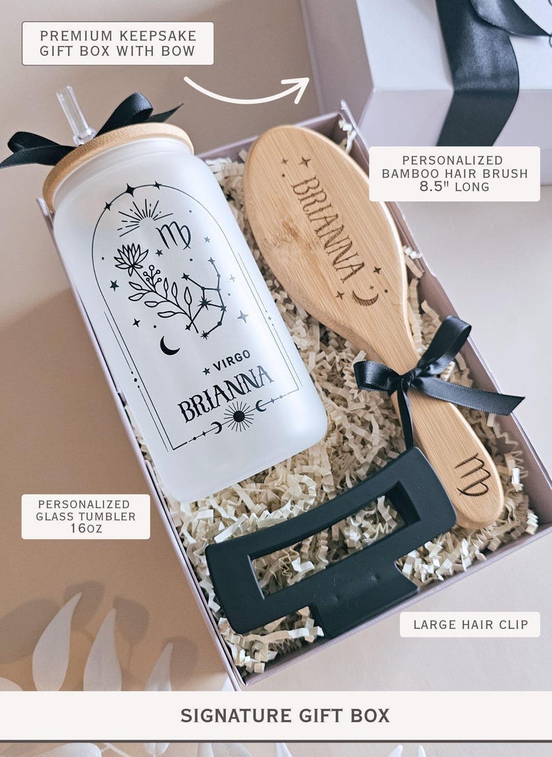 Taurus Gift Box Birthday Gift Astrology Gift for Woman Pisces Gift Zodiac Gift Idea Witchy Gift Gemini Spa Gift Basket for Saggitarius Gift Signature Gift Box
