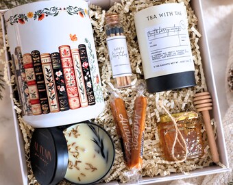 Christmas Gift for Book Lover Best Friend Cozy Reader Gift Basket Bookish Friend Package Housewarming Holiday Book Themed Gift Idea Women