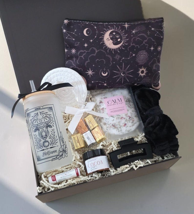 Horoscope Gift Box Personalized Self-Care Package Birthday Present Scorpio Gift Set Virgo Gift Gemini Astrology Gift Libra Gift Celestial afbeelding 2