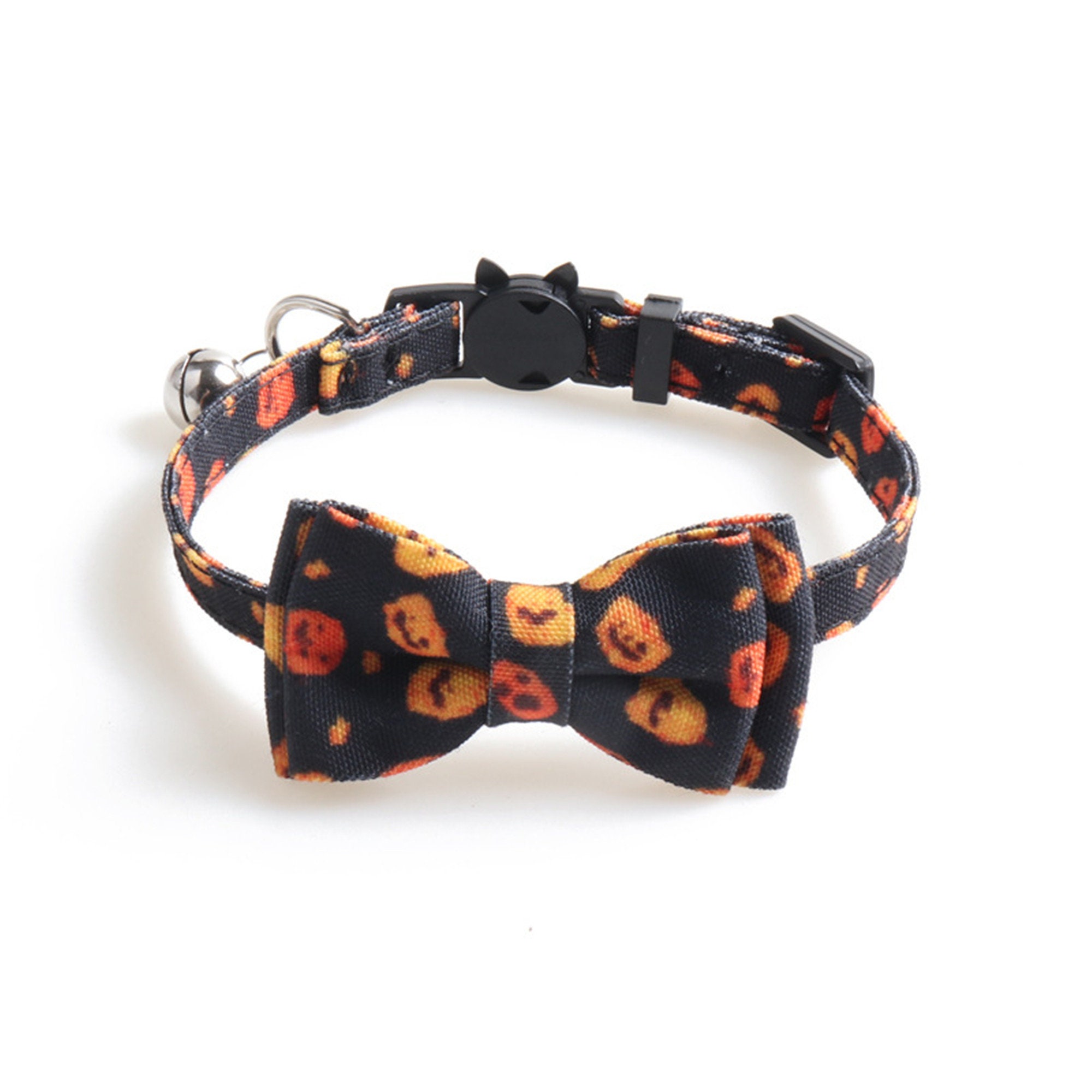 Halloween Cat Collar with Bell Breakaway Adjustable BowTie Etsy