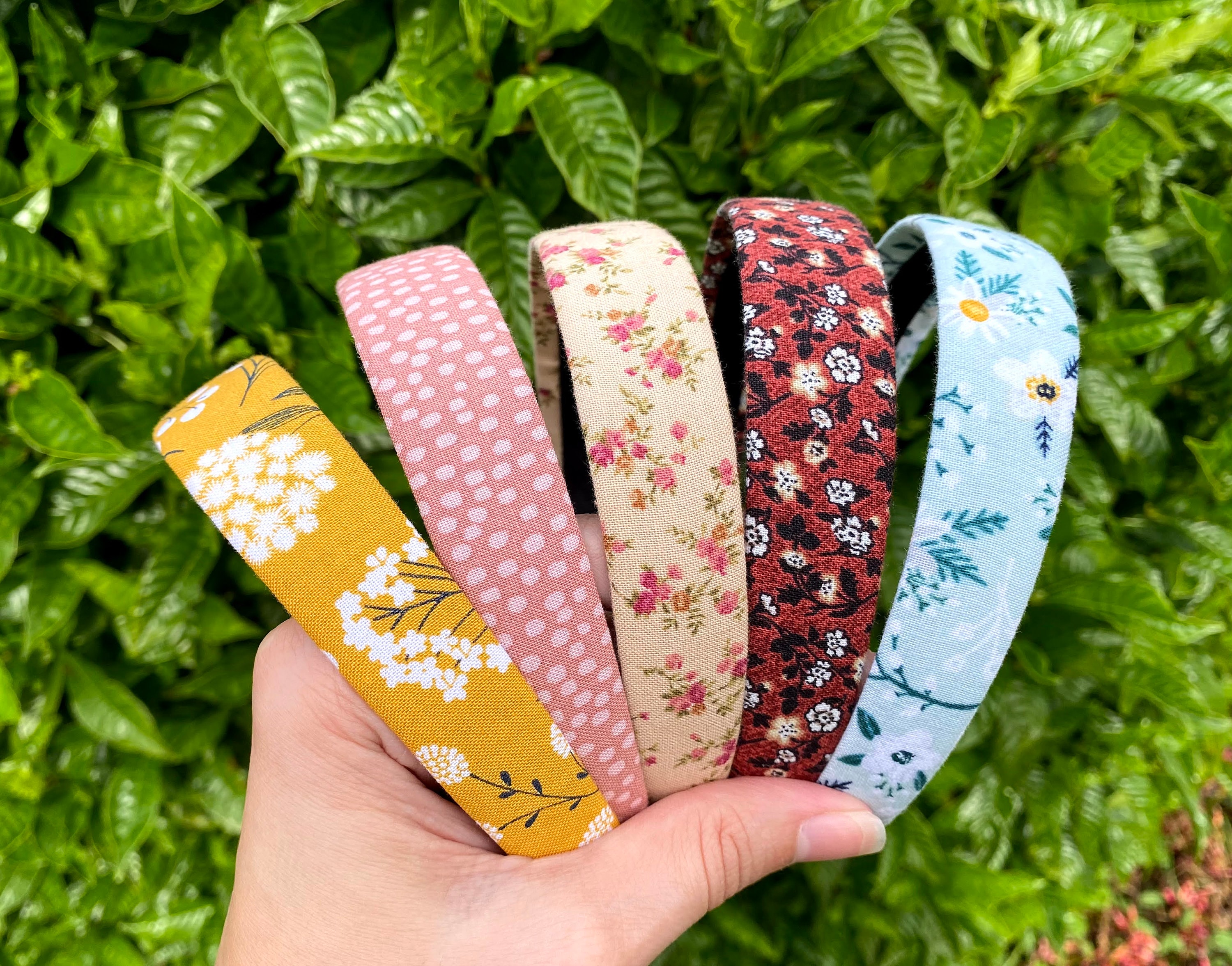 Fabric Covered Headband. Vintage Style Fabric. Headband for Etsy