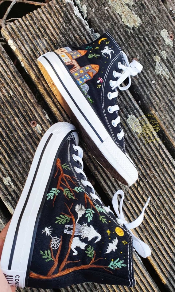 Hand Embroidered Converse Embroidered Chuck Taylor Custom