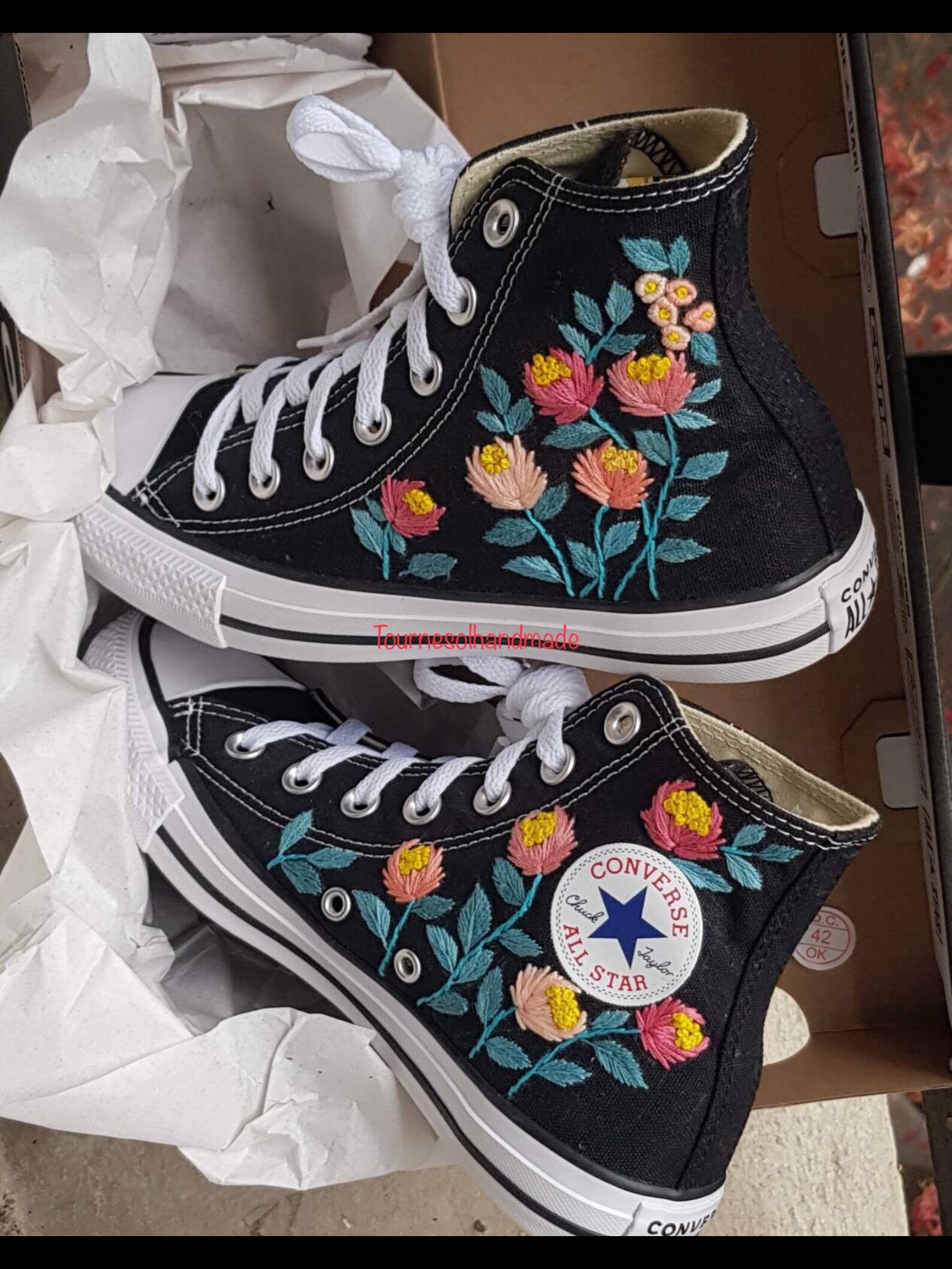 Converse brodées / Converse Custom/ Converse Chuck Taylor/Converse