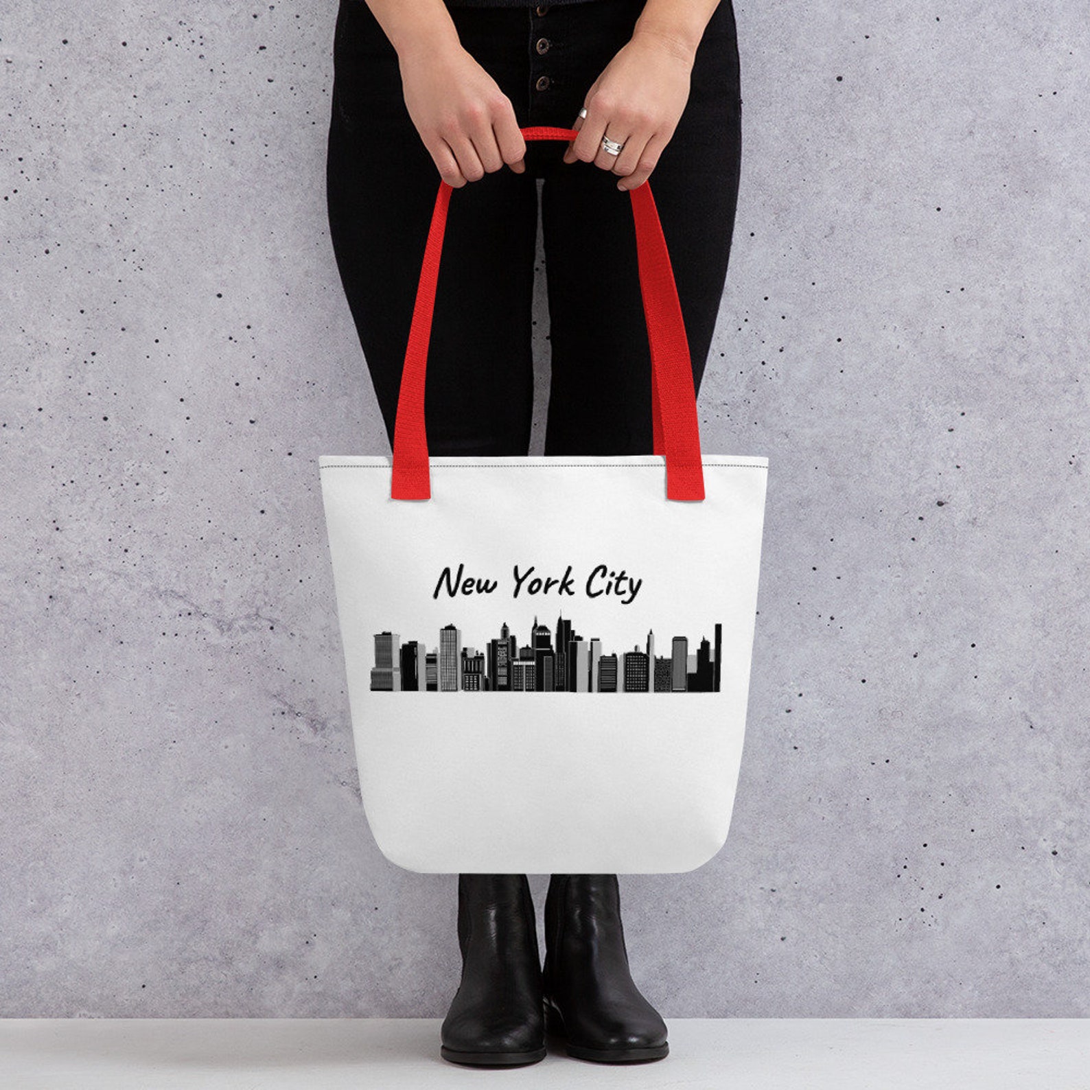 New York City Tote bag NYC Gift Bag Beach Bag Shopping Etsy