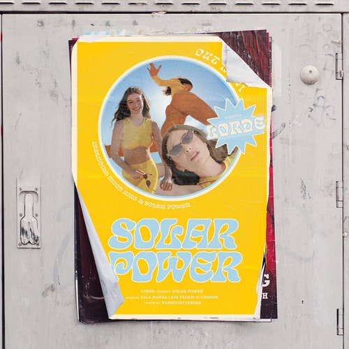 Lorde Solar Power Album Cover Poster Etsy Australia