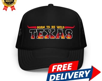 Stylish Texas Word Hat Adjustable Trucker Cap for Texas Lovers
