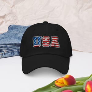 USA Baseball Cap American Flag Hat Patriotic Trucker Hat Vintage USA Cap
