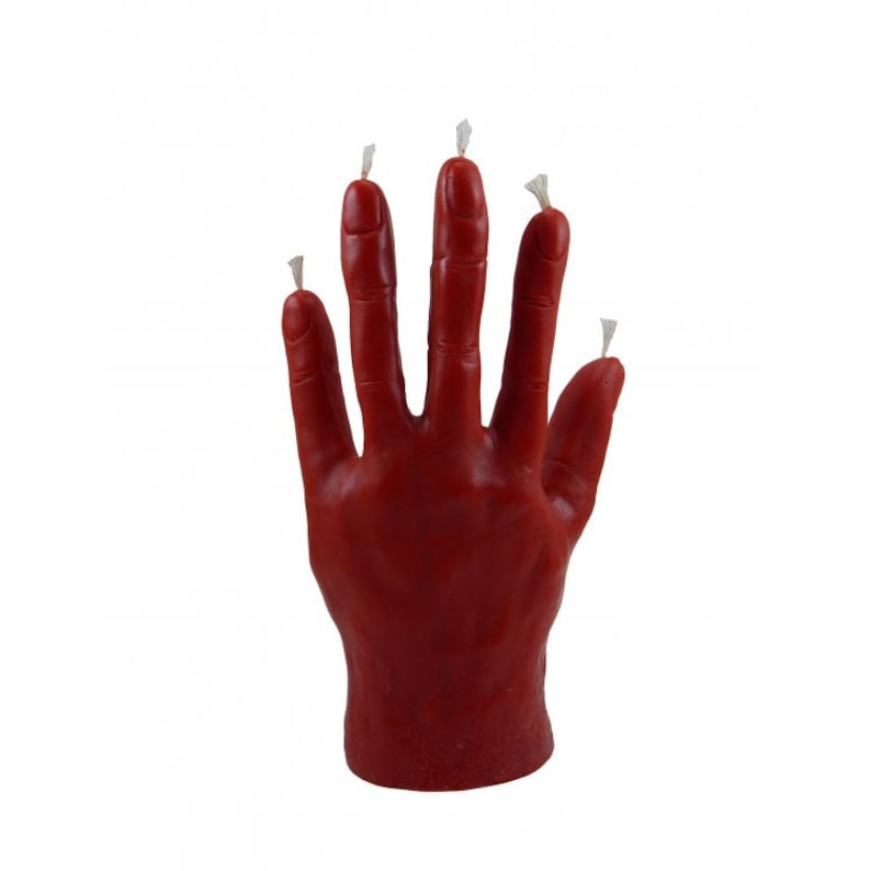 Candle Bees Wax Hand of Glory Red for Magic Rituals Etsy