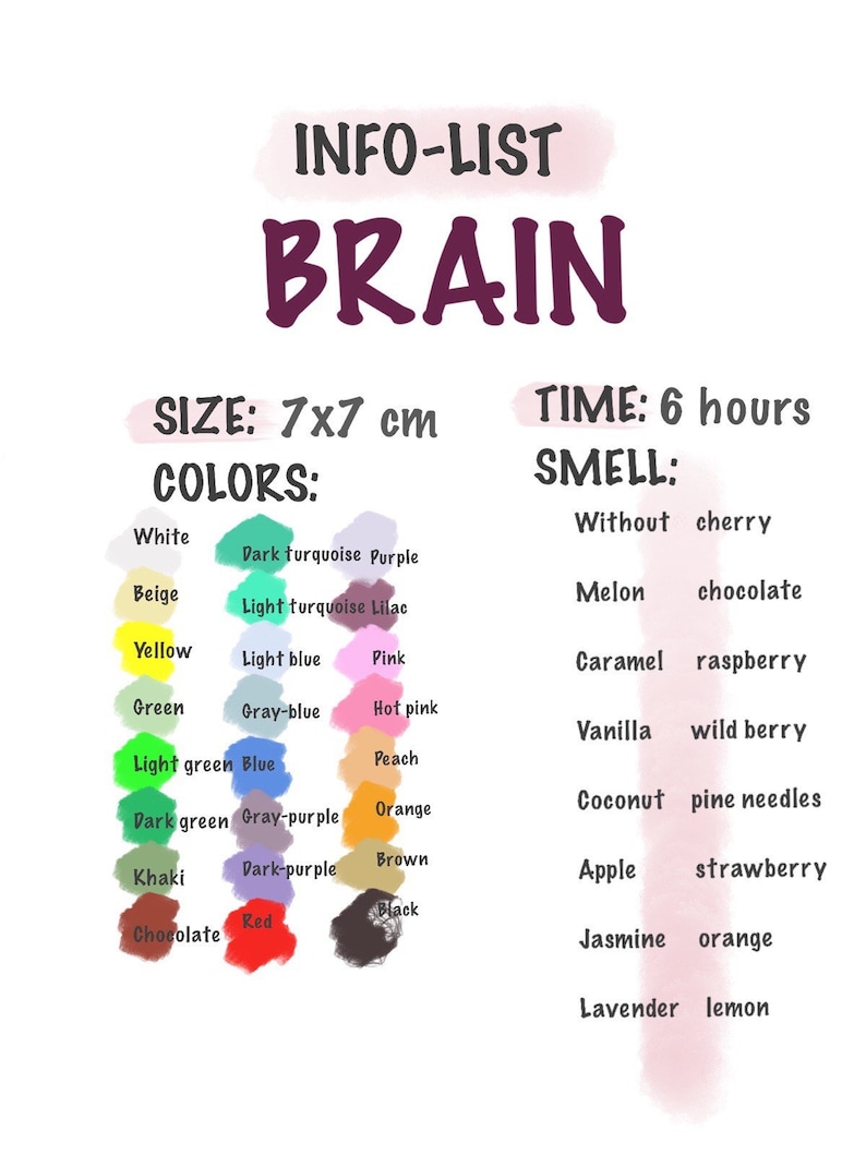 Human Brain Candle in Skull Candle Holder Color Brain Candles Etsy