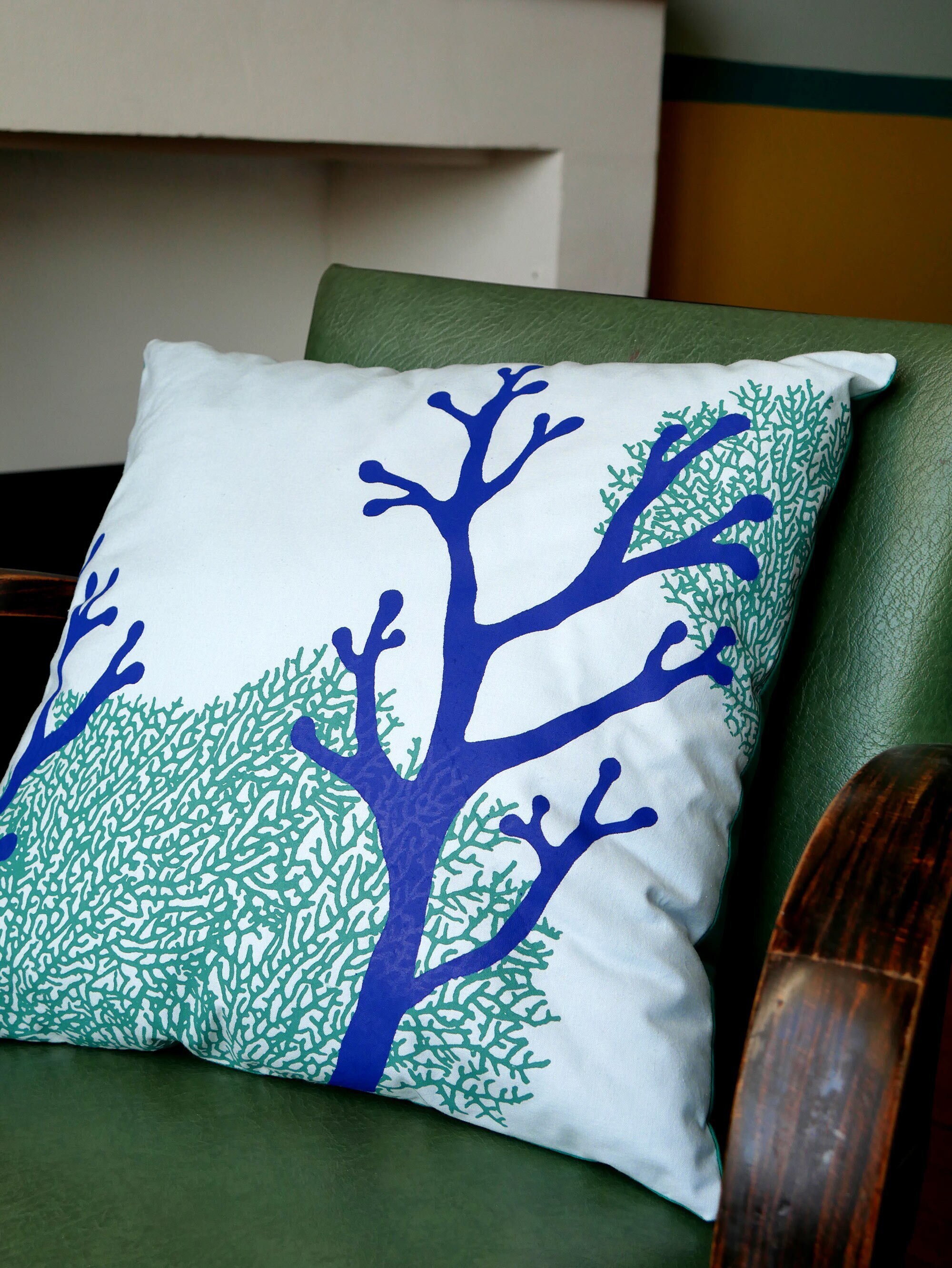 Coussin Sérigraphié Algues