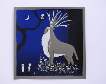 Deer God Screenprint