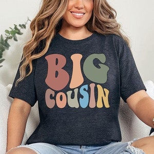 Big Cousin Shirt, Schwangerschaftansage, Familien Shirt, Baby Cousin Geschenk, Big Cousin TShirt