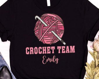 Knitting Shirts for Women, Custom Crochet Shirt, Knitter Gifts, Crocheting Gifts, Knitting Gifts for Mom, Gift for Grandma, Crocheter Outfit