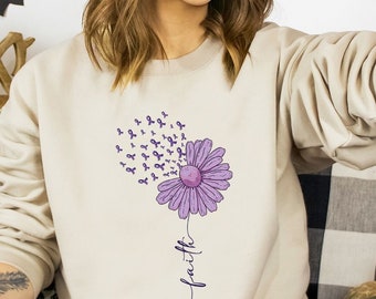 Pancreatic Cancer Sweatshirt, Pancreatic Cancer Awareness, Pancreatic Cancer Survivor Gift, Pancreatic Cancer Warrior Gift, Cancer Support