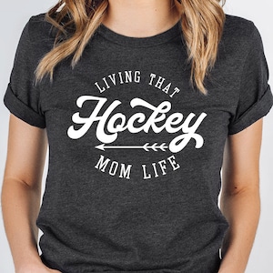 Camiseta de mamá de hockey, regalos de hockey para mamá, sudadera de mamá de hockey, camiseta de mamá de hockey, ropa de mamá de hockey