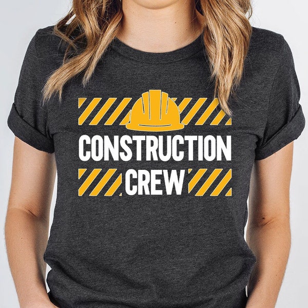 Construction Birthday Party Shirts, Construction Crew Shirts, Kids Birthday T-Shirts, Matching Friends Shirts, Birthday Gifts for Him