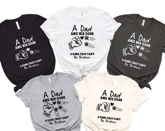 Custom Dog Dad Shirt, Dog Dad Shirt with Pet Names, Fathers Day Gift, Dog Owner Shirt, Dog Dad Birthday Gift Shirt , Animal Love Gift Shirt