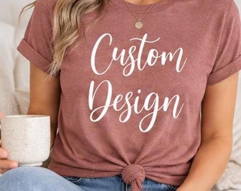 Custom Unisex T-Shirt, Personalized Text Apparel, Custom Family Shirt, Logo Shirt, Personalized Group Outfit, Custom Event Apparel