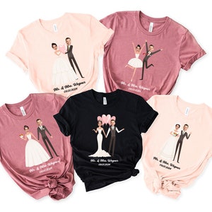 Camisas de boda con foto personalizada, camisa de pareja con nombre personalizado, camisa de cita personalizada para señora, camisa de cita personalizada para señor, camisa de marido y mujer