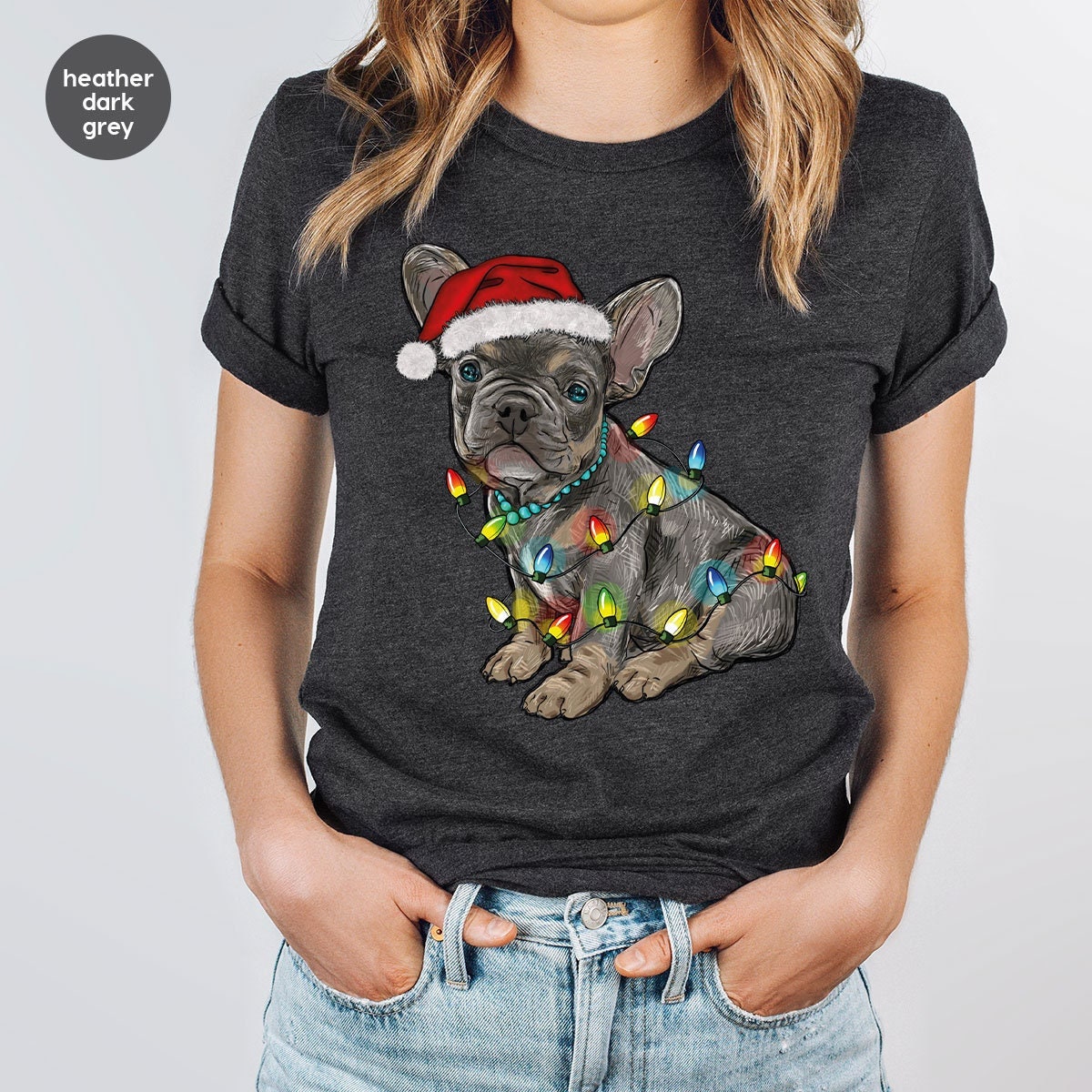 Discover Christmas French Bulldog Sweatshirt