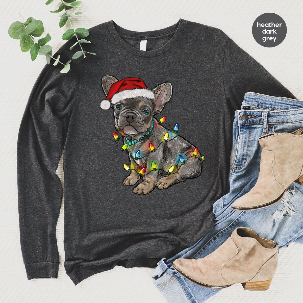 Discover Christmas French Bulldog Mom Sweatshirt