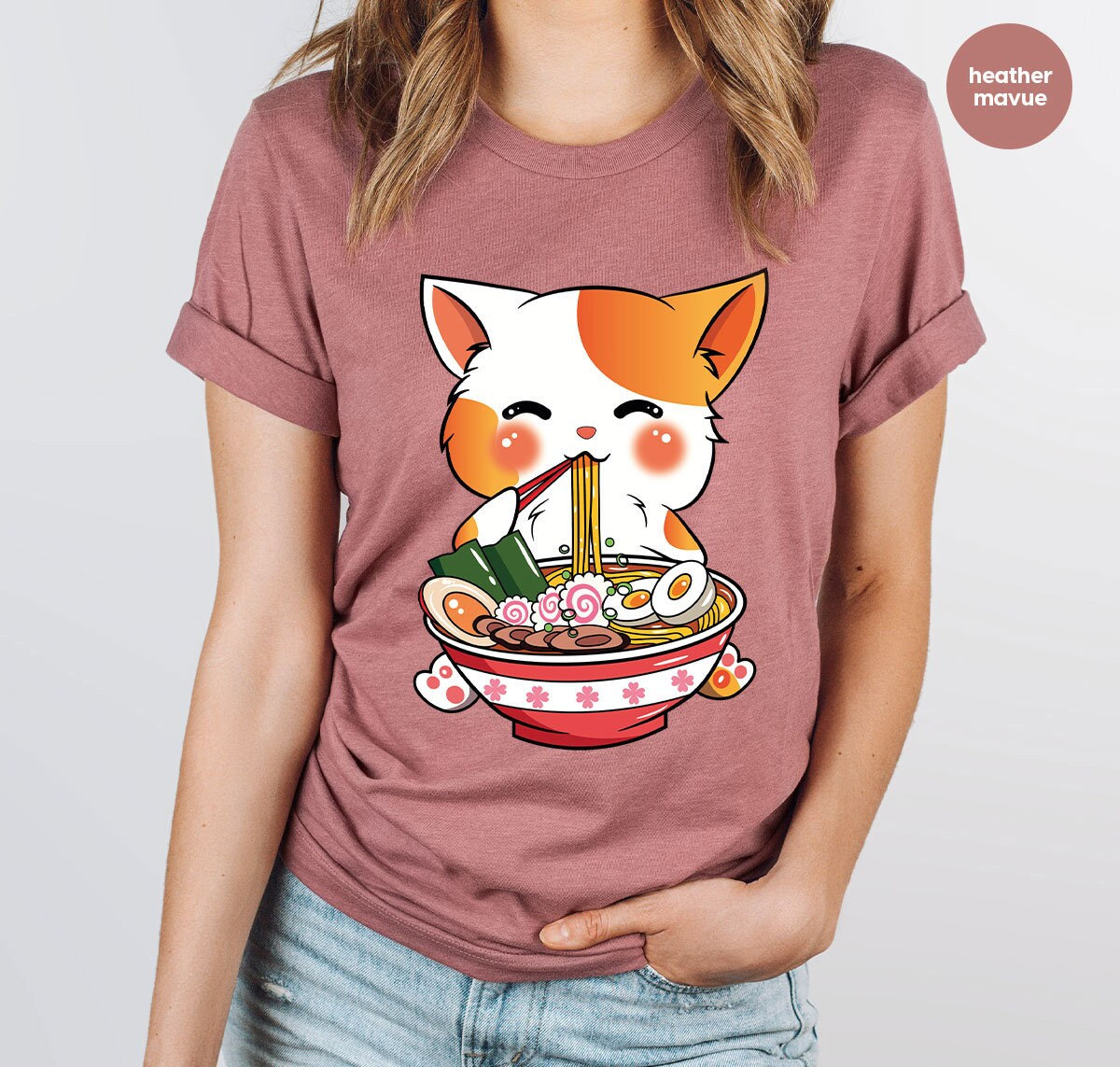 Set Of Three Kawaii Cute Fat White Cats In Different Poses Vector Anime  Japanese Style Illustration Readymade Print For T Shirt Endproduct With  Lettering Fallow Music Food Sleep Stock Illustration - Download