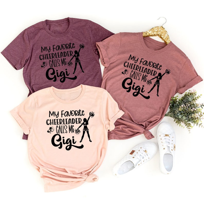My Favorite Cheerleader Calls Me Gigi Shirts for Grandma, Cute Grandma Gifts, Cheerleader Gifts from Grandma, Funny Saying Gigi Shirts Bild 8