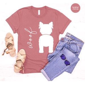 Camisetas con estampados de perros para dueños de perros, regalos para mamás perrunas, lindas camisetas de terrier para mamás perrunas, camiseta de cumpleaños de Westie Terrier, regalos para perros para ella imagen 8