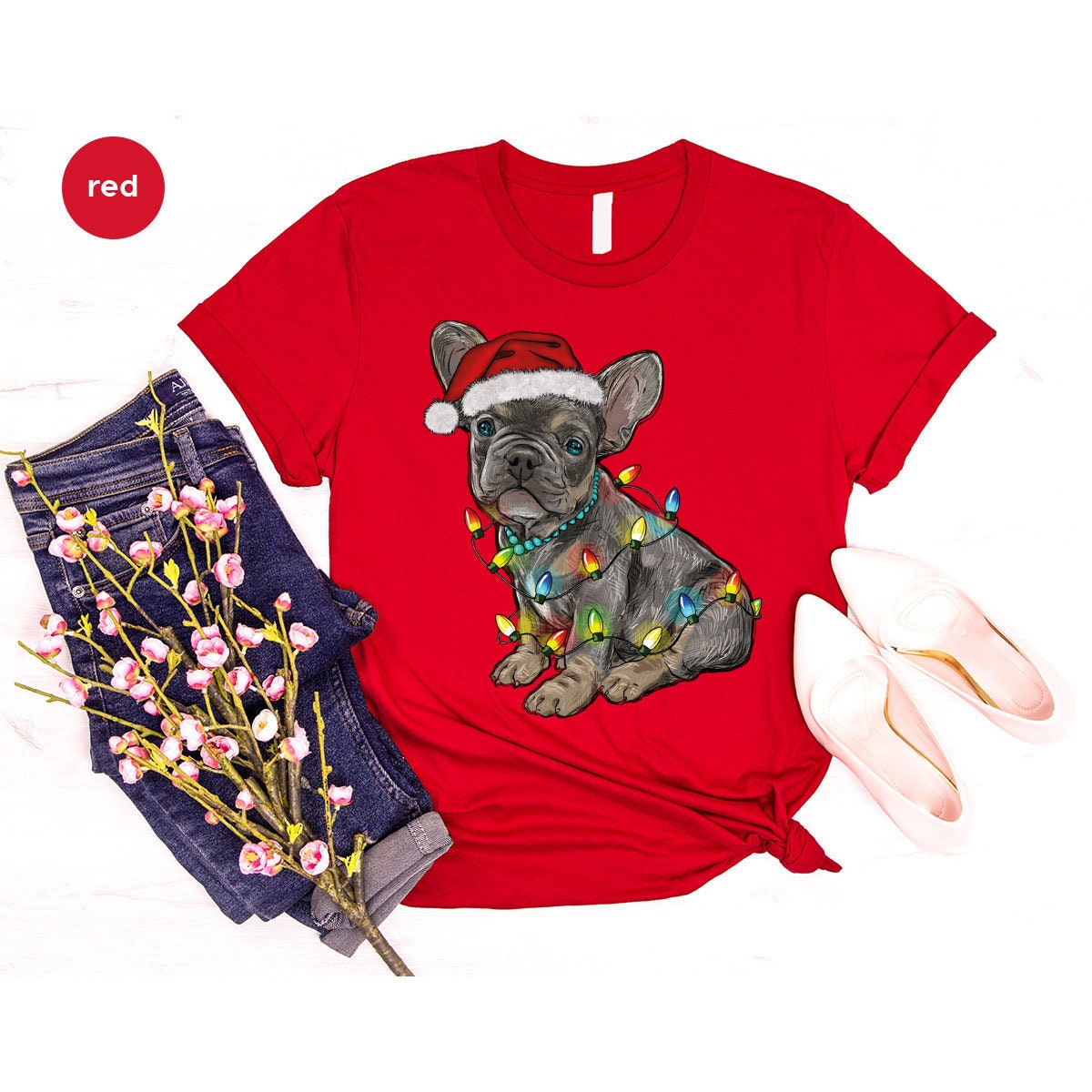 Discover Christmas French Bulldog Sweatshirt