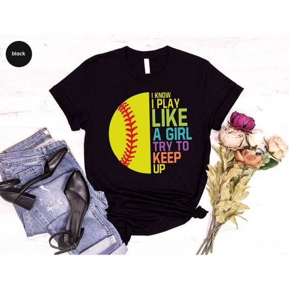 Softball Girl Power Shirt: Funny Softball Team Tee
