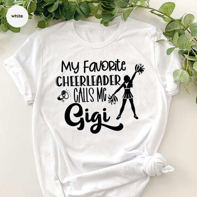My Favorite Cheerleader Calls Me Gigi Shirts for Grandma, Cute Grandma Gifts, Cheerleader Gifts from Grandma, Funny Saying Gigi Shirts Bild 6