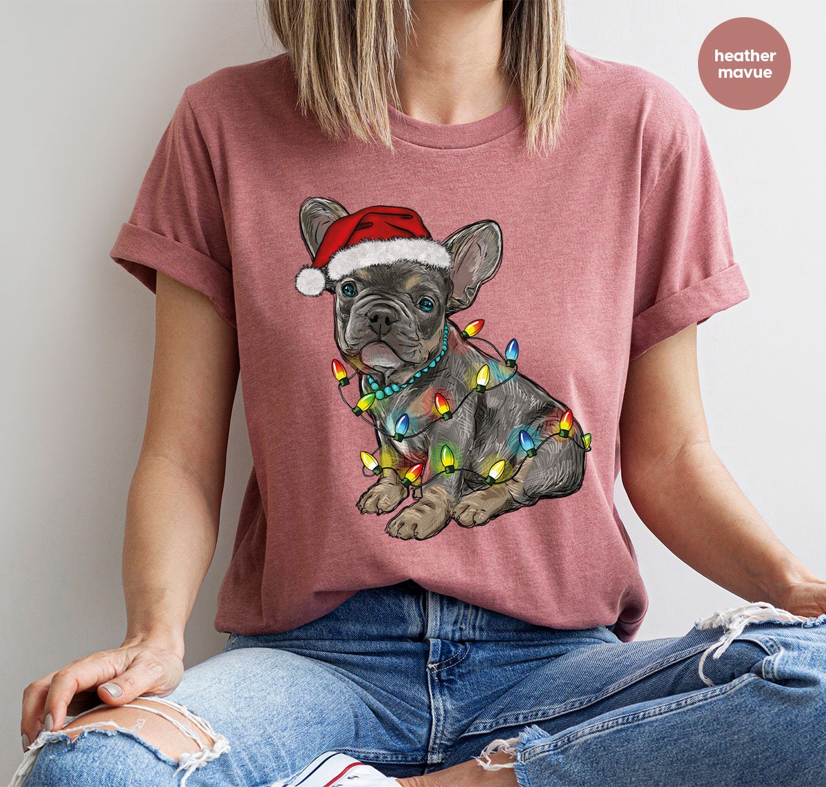 Discover Christmas French Bulldog Sweatshirt